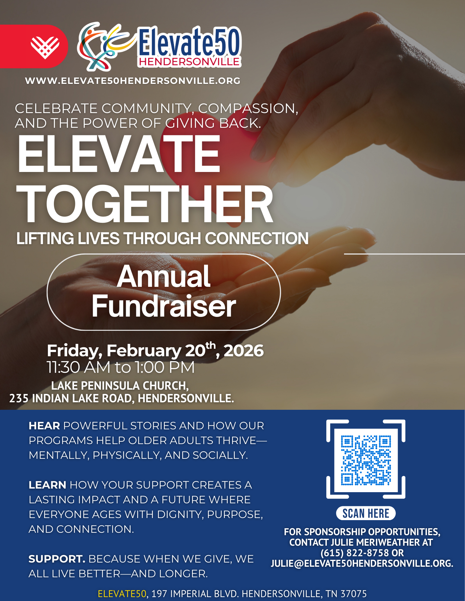 Elevate Together Annual Fundraising Luncheon - Elevate50 Hendersonville, TN