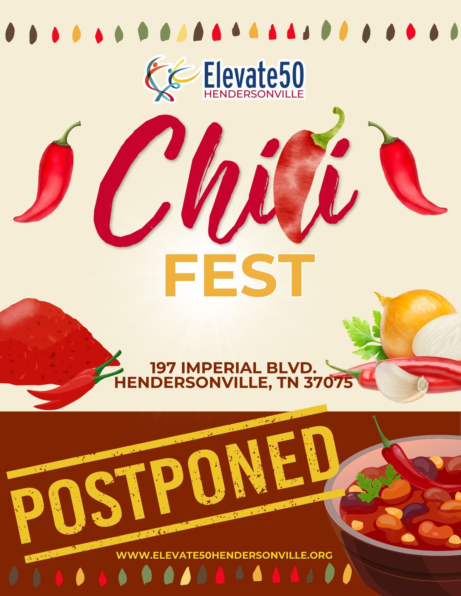 Chili Fest Postponed